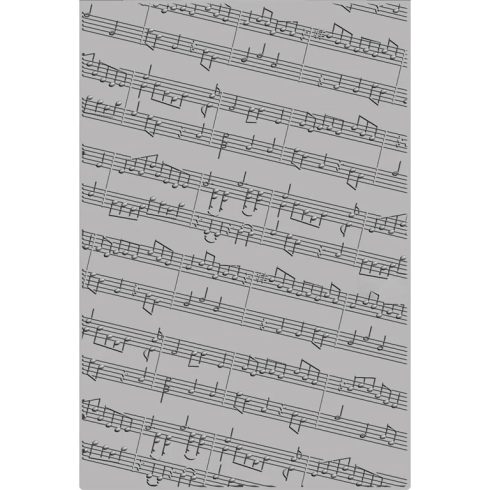 Sizzix 3D kohokuviointikansio Texture Impressions – MUSICAL NOTES A62