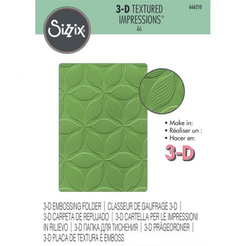 Sizzix 3D kohokuviointikansio Textured Impressions – DEFINED PETALS
