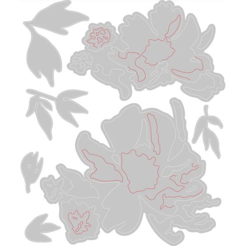Sizzix Thinlits stanssi – BRUSHSTROKE FLOWERS 1 1