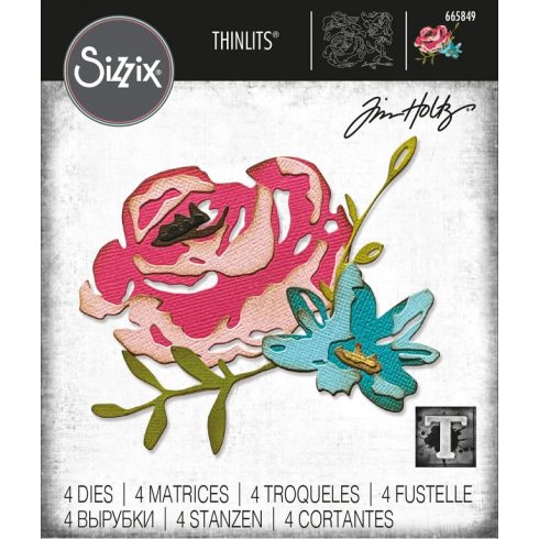 Sizzix Thinlits stanssi – BRUSHSTROKE FLOWERS #4_3