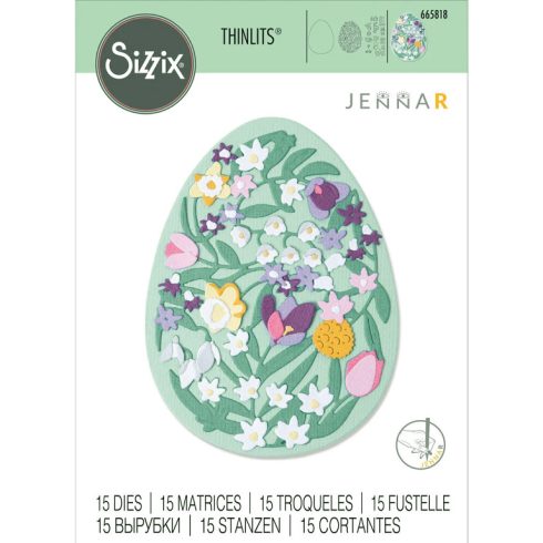 Sizzix Thinlits stanssi – INTRICATE FLORAL EGG