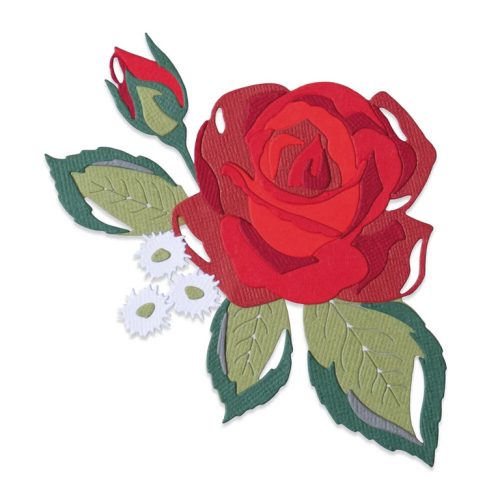 Sizzix Thinlits stanssi – LAYERED ROSE1