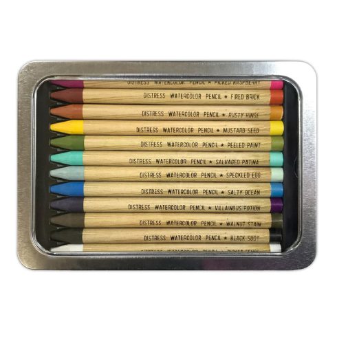 Tim Holtz Distress Watercolor Pencils Kit 1 – vesivarikynat 12 kpl1