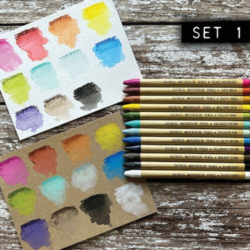 Tim Holtz Distress Watercolor Pencils Kit 1 – vesivarikynat 12 kpl2
