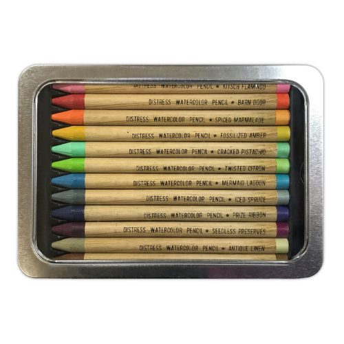 Tim Holtz Distress Watercolor Pencils Kit 2 – vesivarikynat 12 kpl1
