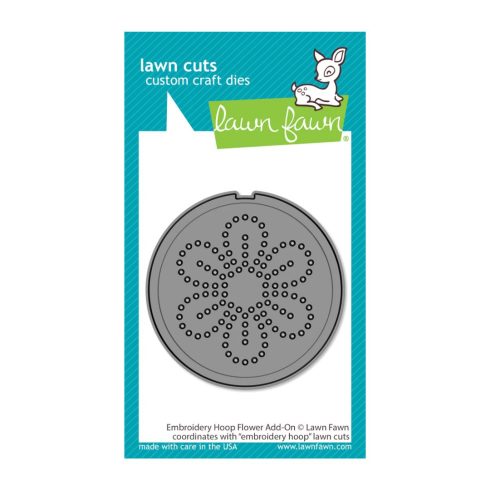 Lawn Fawn stanssi – EMBROIDERY HOOP FLOWER ADD-ON