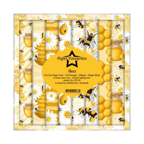 Paper Favourites – Bees paperilajitelma 15 x 15 cm
