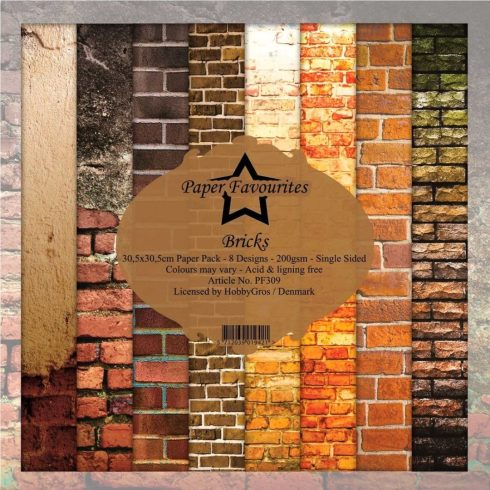 Paper Favourites – Bricks paperilajitelma 30,5 x 30,5 cm