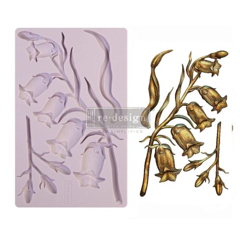Re·Design with Prima – Sweet Bellflower Decor Mould 13x20cm 1