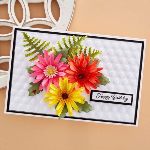Spellbinders stanssi – GERBER DAISY AND LADYBUGS 2