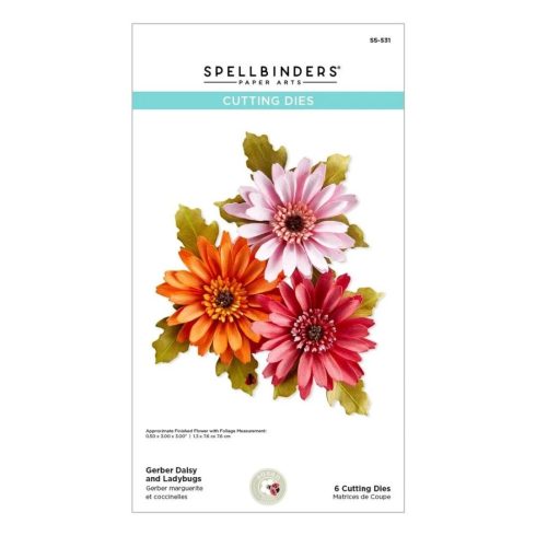 Spellbinders stanssi – GERBER DAISY AND LADYBUGS