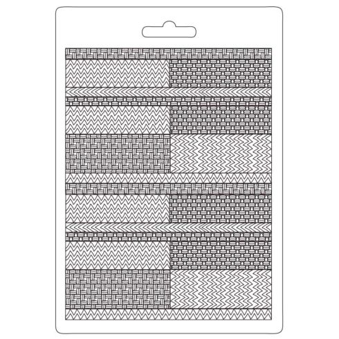 Stamperia – Bauhaus Textile Pattern Soft Mould A5