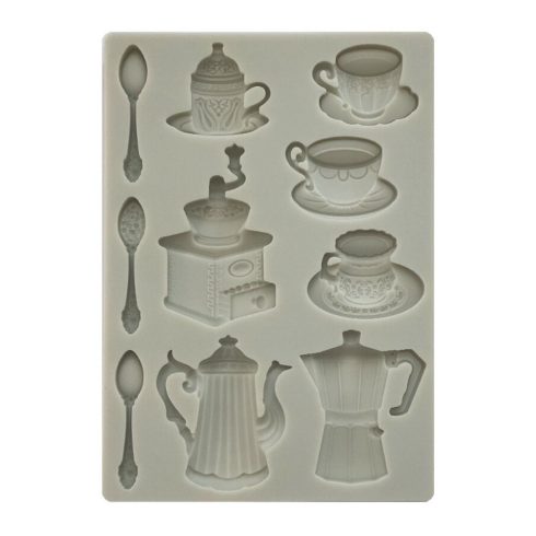 Stamperia – Coffee and Chocolate Cups Silicon Mould A5 (1)