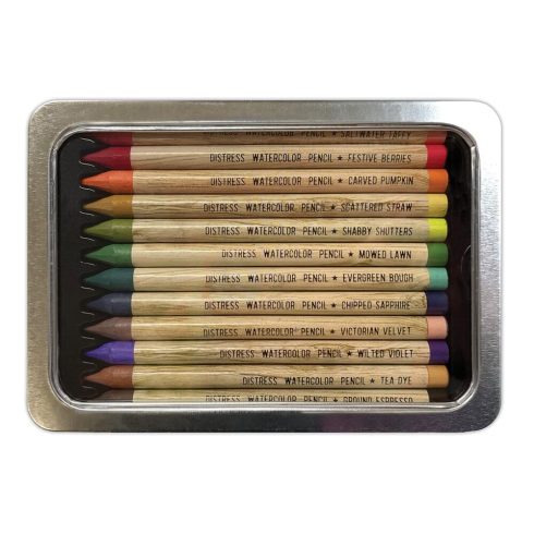Tim Holtz Distress Watercolor Pencils Kit 4 – vesivarikynat 12 kpl1