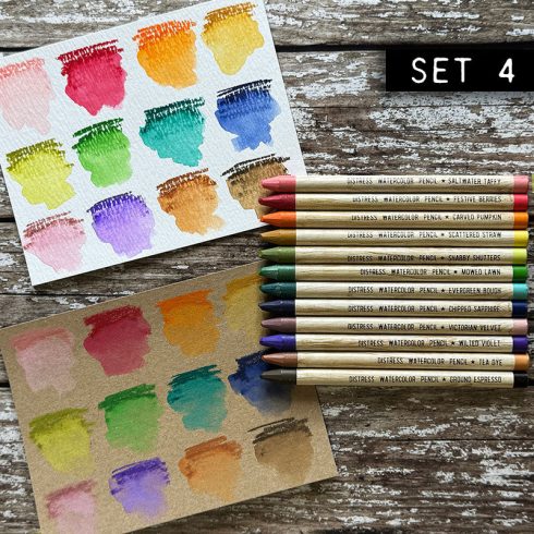 Tim Holtz Distress Watercolor Pencils Kit 4 – vesivarikynat 12 kpl2