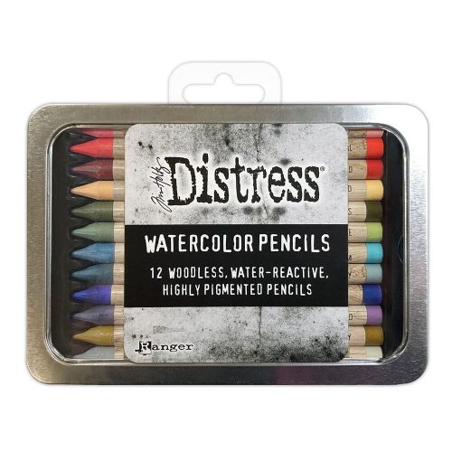 Tim Holtz Distress Watercolor Pencils Set 6 – vesivärikynät (12 kpl)