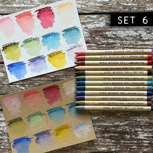 Tim Holtz Distress Watercolor Pencils Set 6 – vesivarikynat 12 kpl1