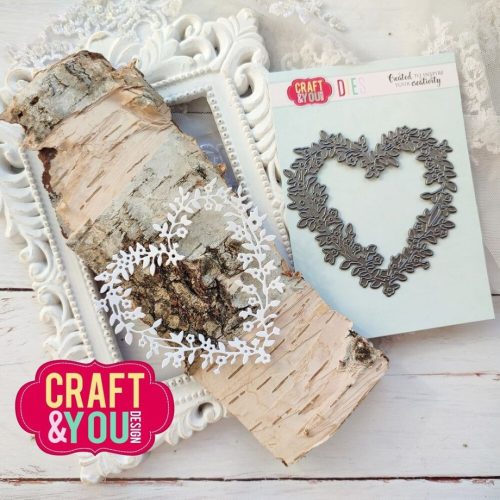 Craft You Design stanssi – FLOWERHEART FRAME1