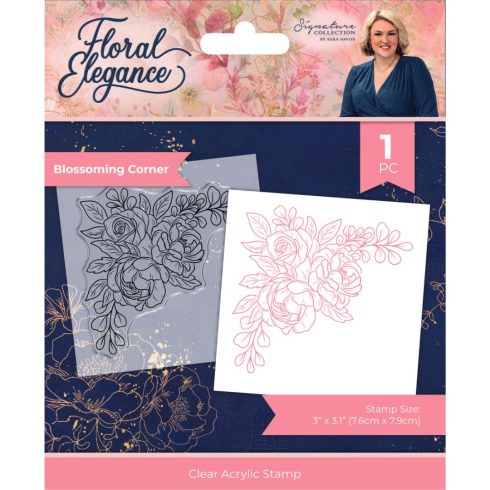 Crafter's Companion Floral Elegance leimasin – Blossoming Corner