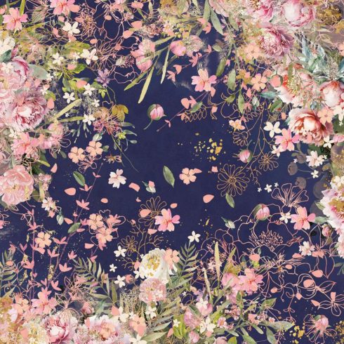 Crafters Companion Floral Elegance – vellum kuultopaperi 20 x 20 cm3