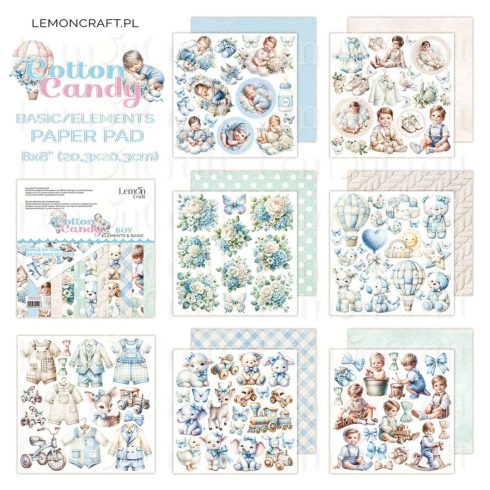 Lemon Craft – Cotton Candy BOY Elements Basic paperilehtio 203 x 203 cm 1 1