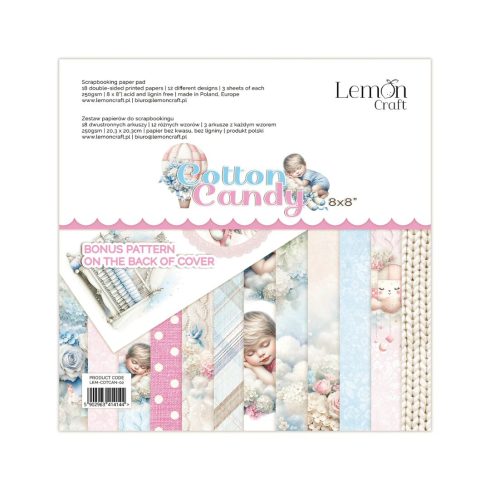 Lemon Craft – Cotton Candy paperilehtiö 20 x 20 cm