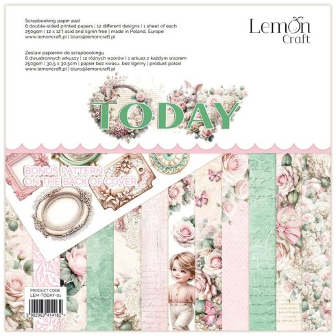 Lemon Craft – Dear Diary Today paperilehtiö 30,4 x 30,4 cm