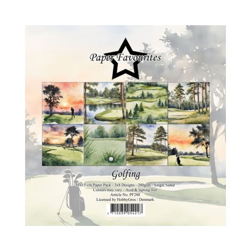 Paper Favourites – Golfing paperilajitelma 15 x 15 cm
