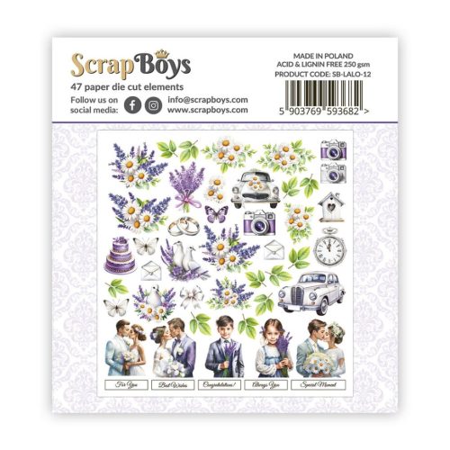 ScrapBoys – Lavender Love leikekuvat 47 kpl 1