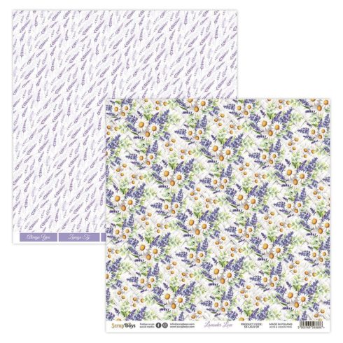 ScrapBoys – Lavender Love paperilehtio 152 x 152 cm4