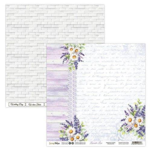 ScrapBoys – Lavender Love paperilehtio 152 x 152 cm6