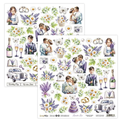 ScrapBoys – Lavender Love paperilehtio 305 x 305 cm 2
