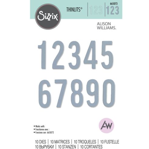 Sizzix Thinlits stanssi – BOLD NUMBERS