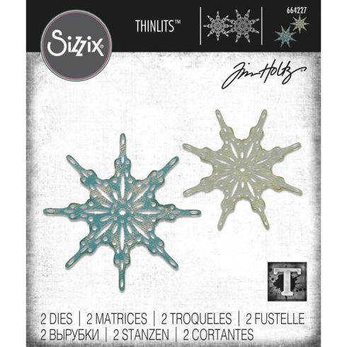 Sizzix Tim Holtz Thinlits stanssi – FANCIFUL SNOWFLAKES