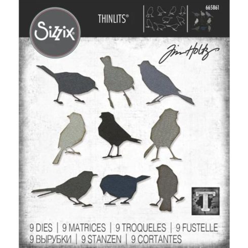 Sizzix Tim Holtz Thinlits stanssi – SILHOUETTE BIRDS