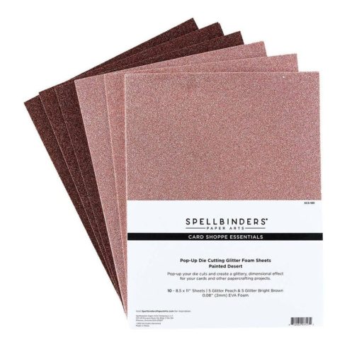Spellbinders Glitter Foam Sheets – Painted Desert hilesoftis (10 kpl)