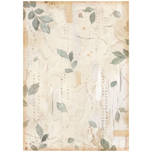 Stamperia riisipaperi – Secret Diary Leaves Rice Paper (A4)