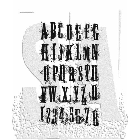 Tim Holtz Stampers Anonymous – Grunge Alphabet leimasin