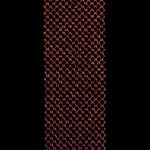 Verkkonauha 5cm x 1m metallinhohtoinen punainen