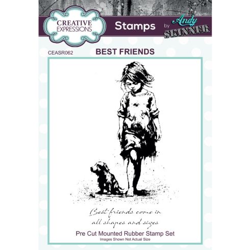 Andy Skinner Rubber Stamp – Best Friends leimasinsetti
