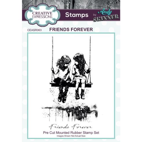 Andy Skinner Rubber Stamp – Friends Forever leimasinsetti