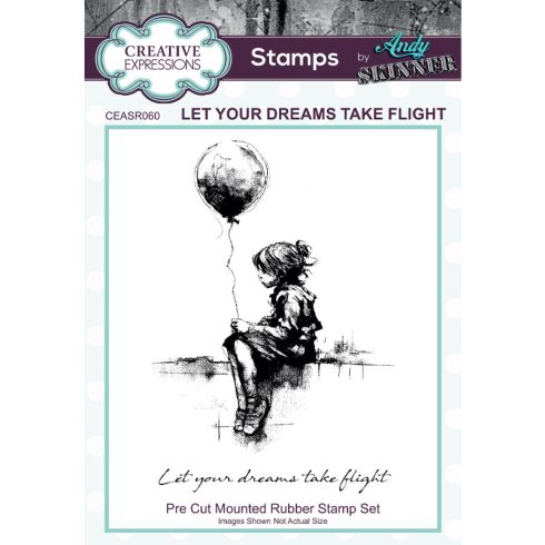Andy Skinner Rubber Stamp – Let Your Dreams Take Flight leimasinsetti
