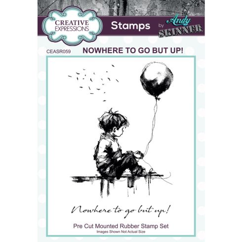 Andy Skinner Rubber Stamp – Nowhere To Go But Up! leimasinsetti