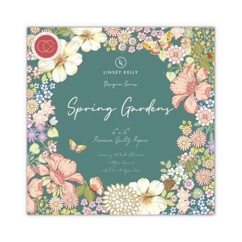 Craft Consortium – Spring Gardens paperilehtiö 15 x 15 cm