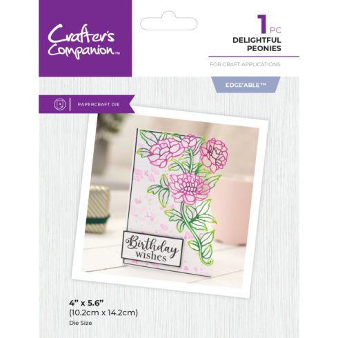 Crafter's Companion Edgeables stanssi – DELIGHTFUL PEONIES