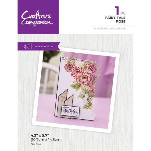 Crafter's Companion Edgeables stanssi – FAIRY-TALE ROSE