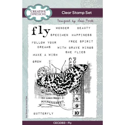 Creative Expressions Clear Stamp – Fly leimasinsetti A6