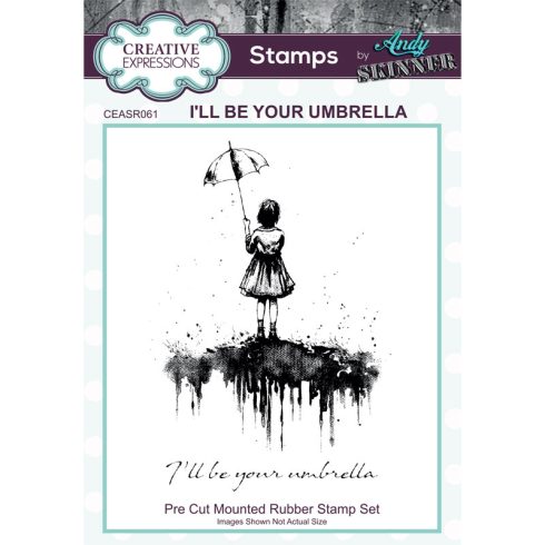Creative Expressions Rubber Stamp – I'll Be Your Umbrella leimasinsetti