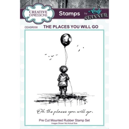 Creative Expressions Rubber Stamp – The Places You Will Go leimasinsetti