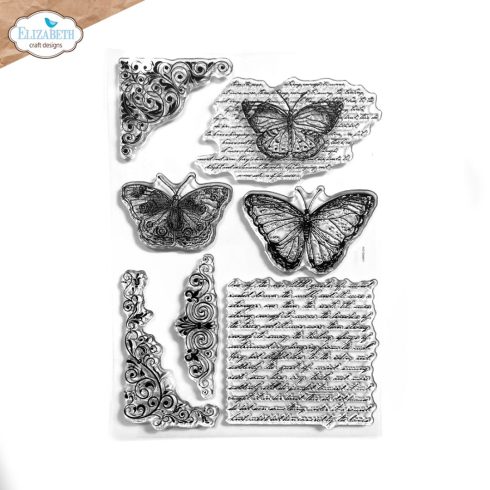 Elizabeth Craft Designs leimasin – Butterfly and Swirls